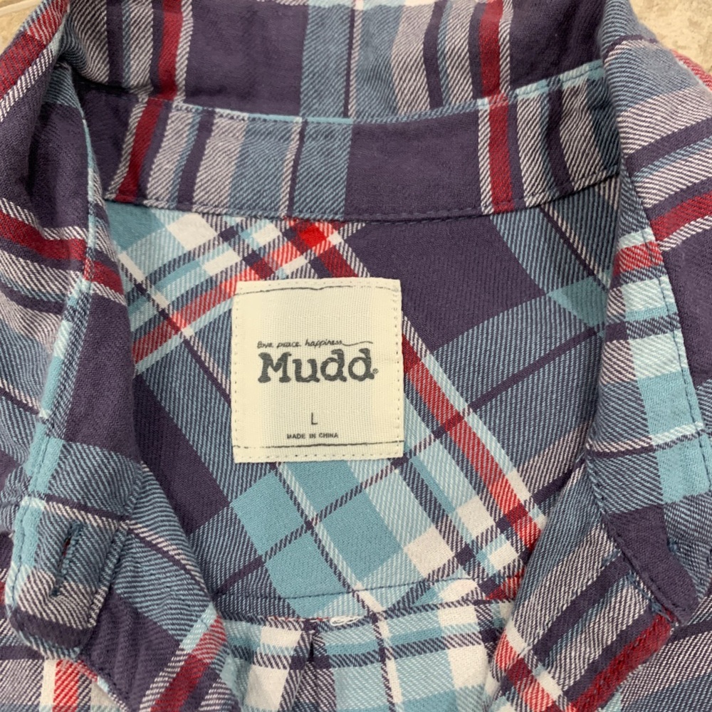 Mudd Plaid Flannel Button Down - image 6